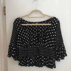 Free People polka dot top